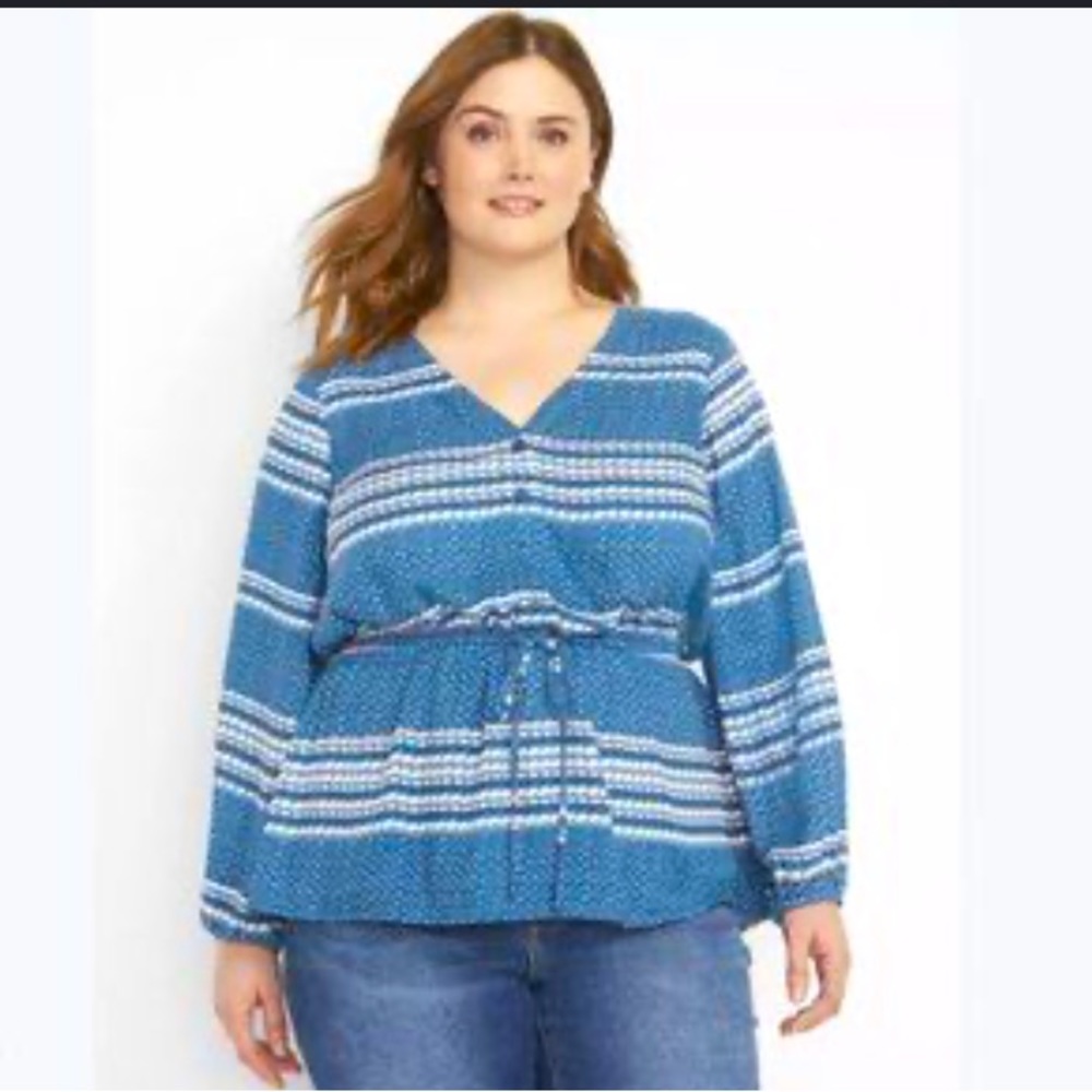 BNWT Lane Bryant peplum top/blouse size 16